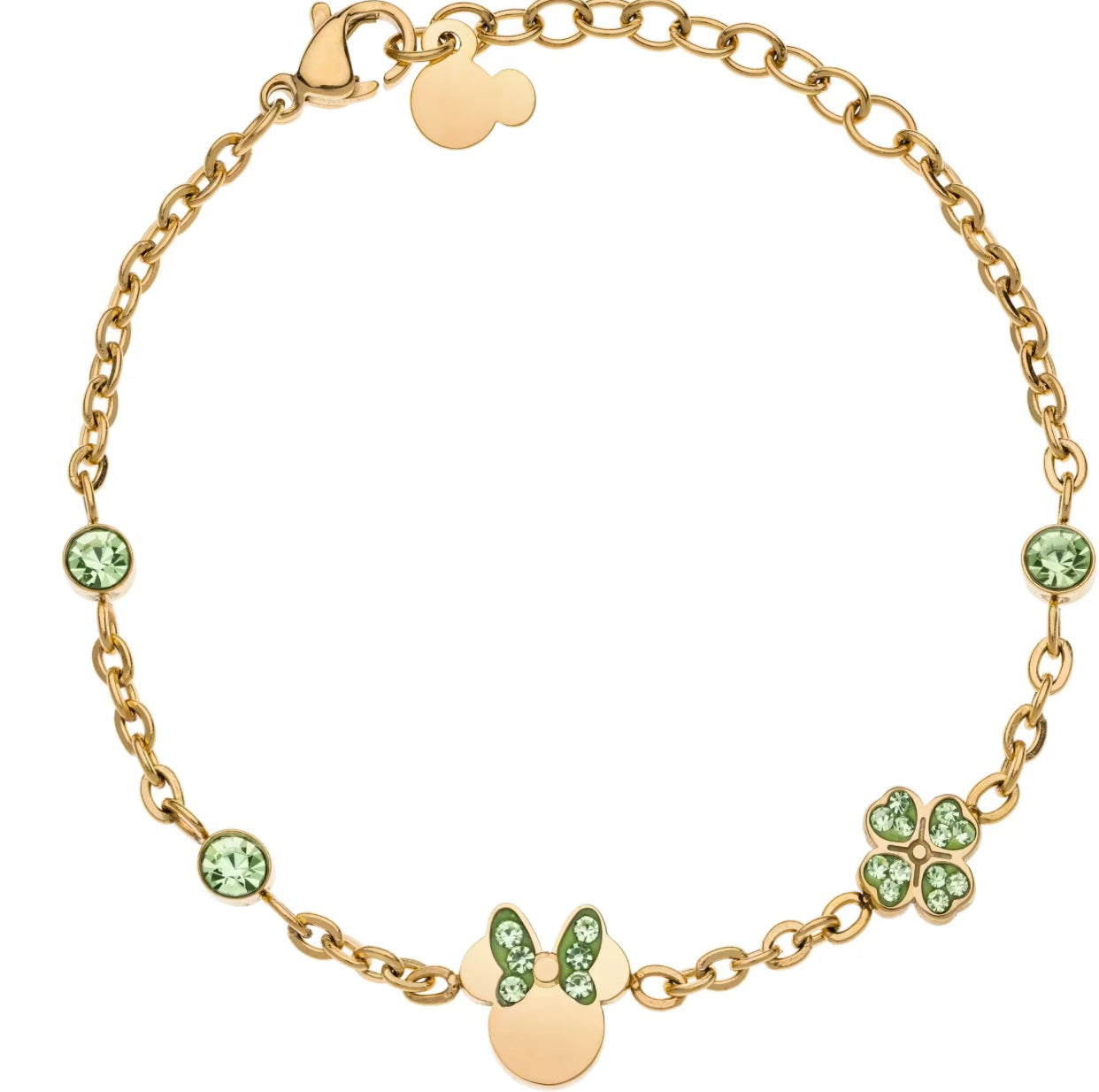 Bracciale bimba Disney Minnie green gold