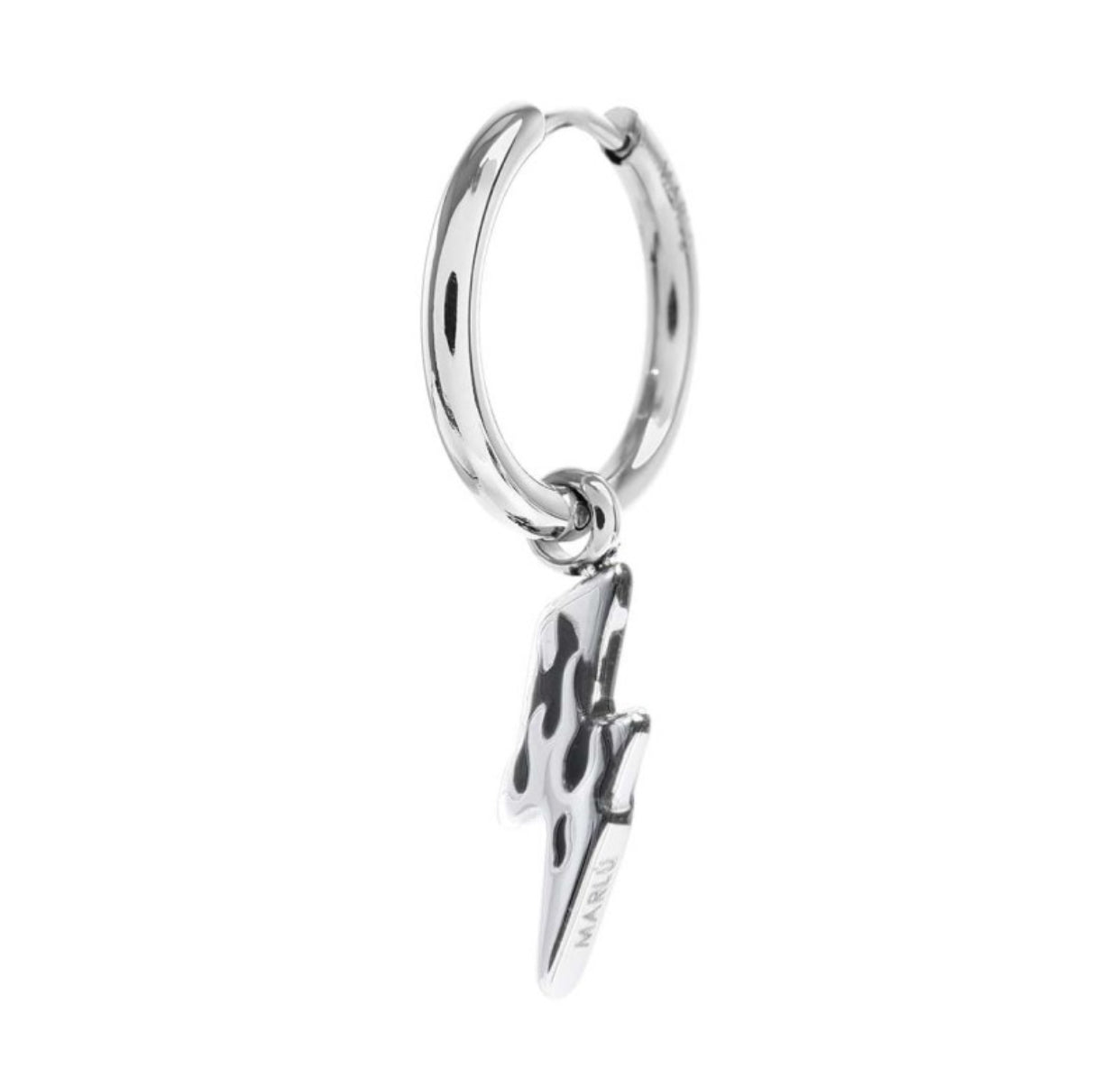 Mono orecchino Marlù a cerchio con fulmine pendente