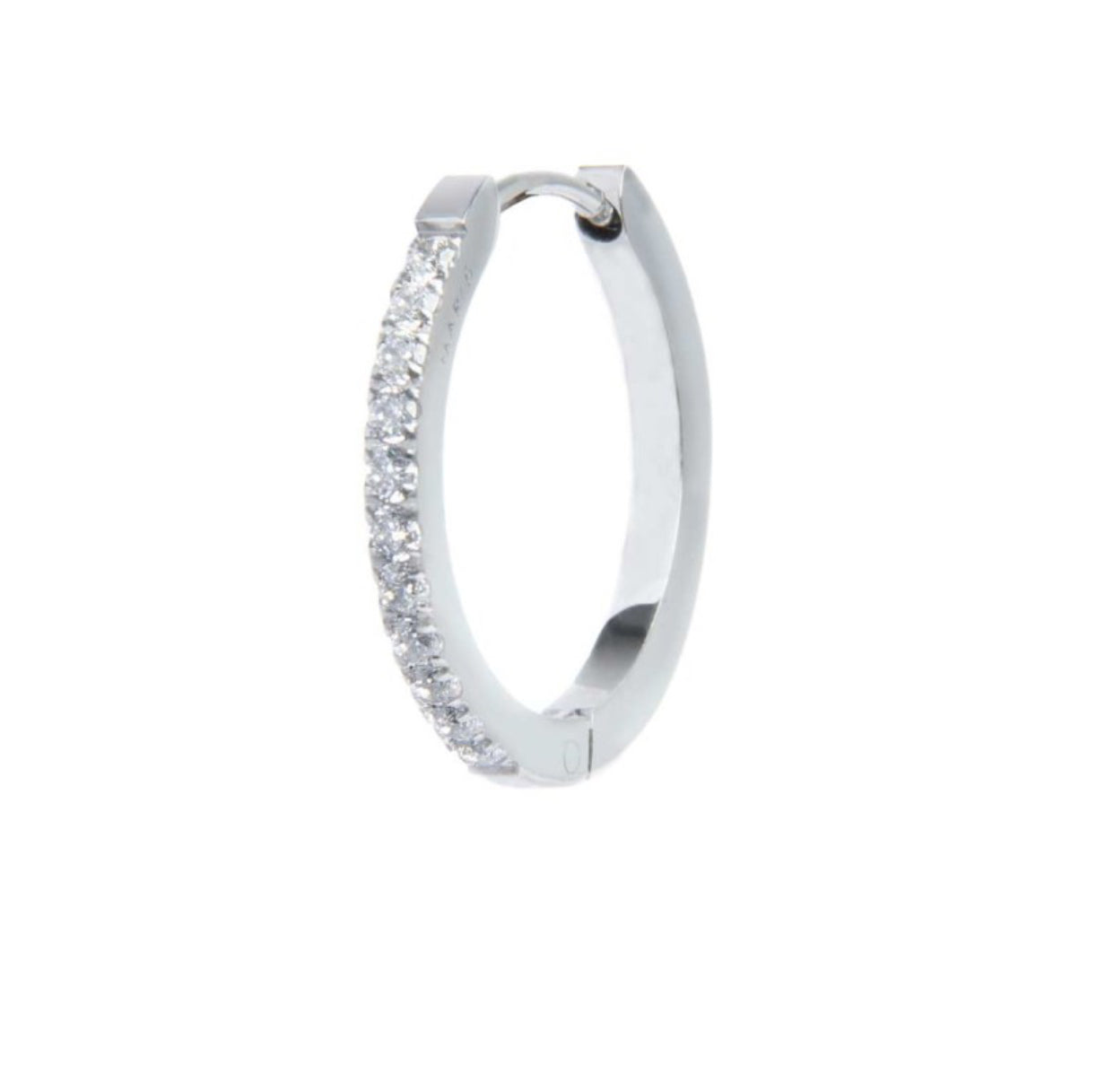 Mono orecchino Marlù a cerchio 2cm con zirconi