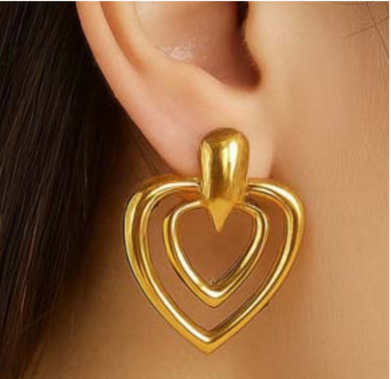 Orecchini Piti Malì donna Doppio cuore