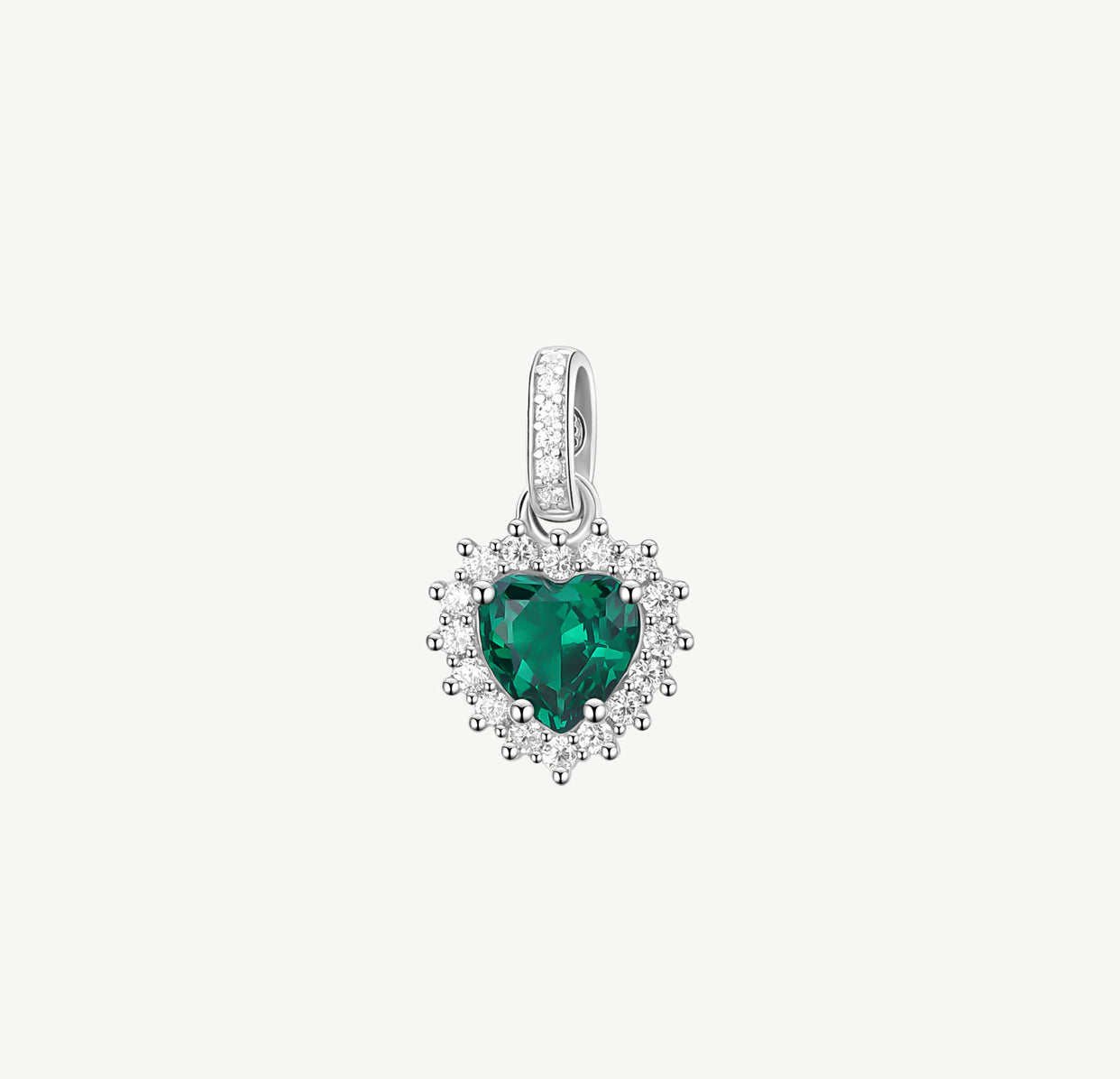 Charm argento Brosway Fancy LIFE GREEN cuoricino
