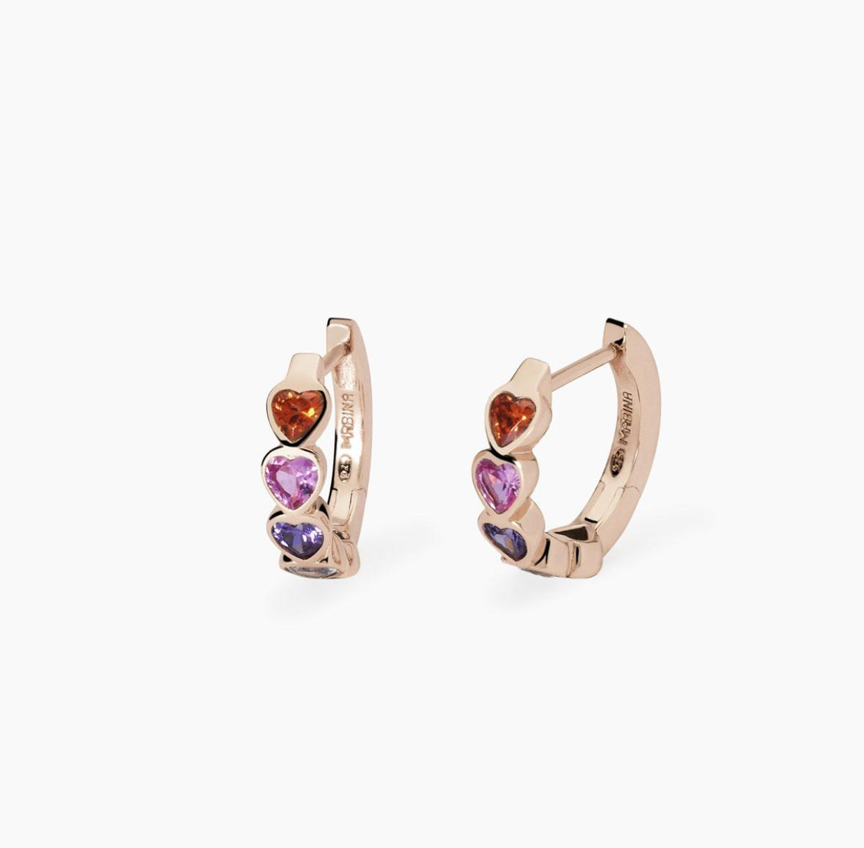 Orecchini con cuori multicolor PENSIERO STUPENDO