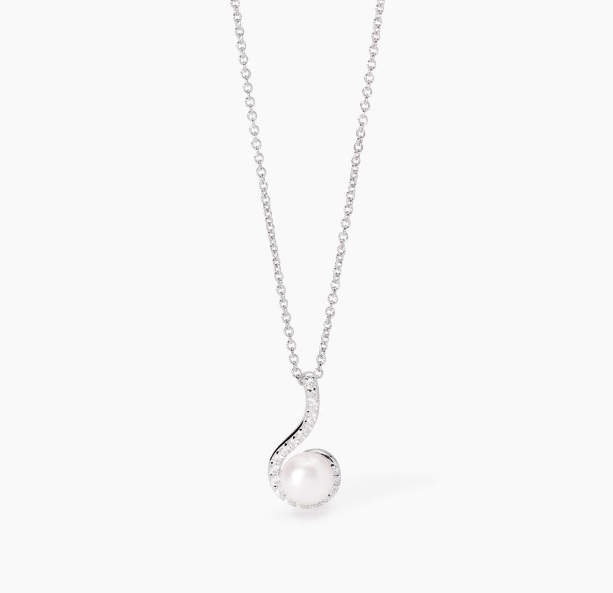 Collana donna Mabina con ciondolo perla e amo SINFONIA