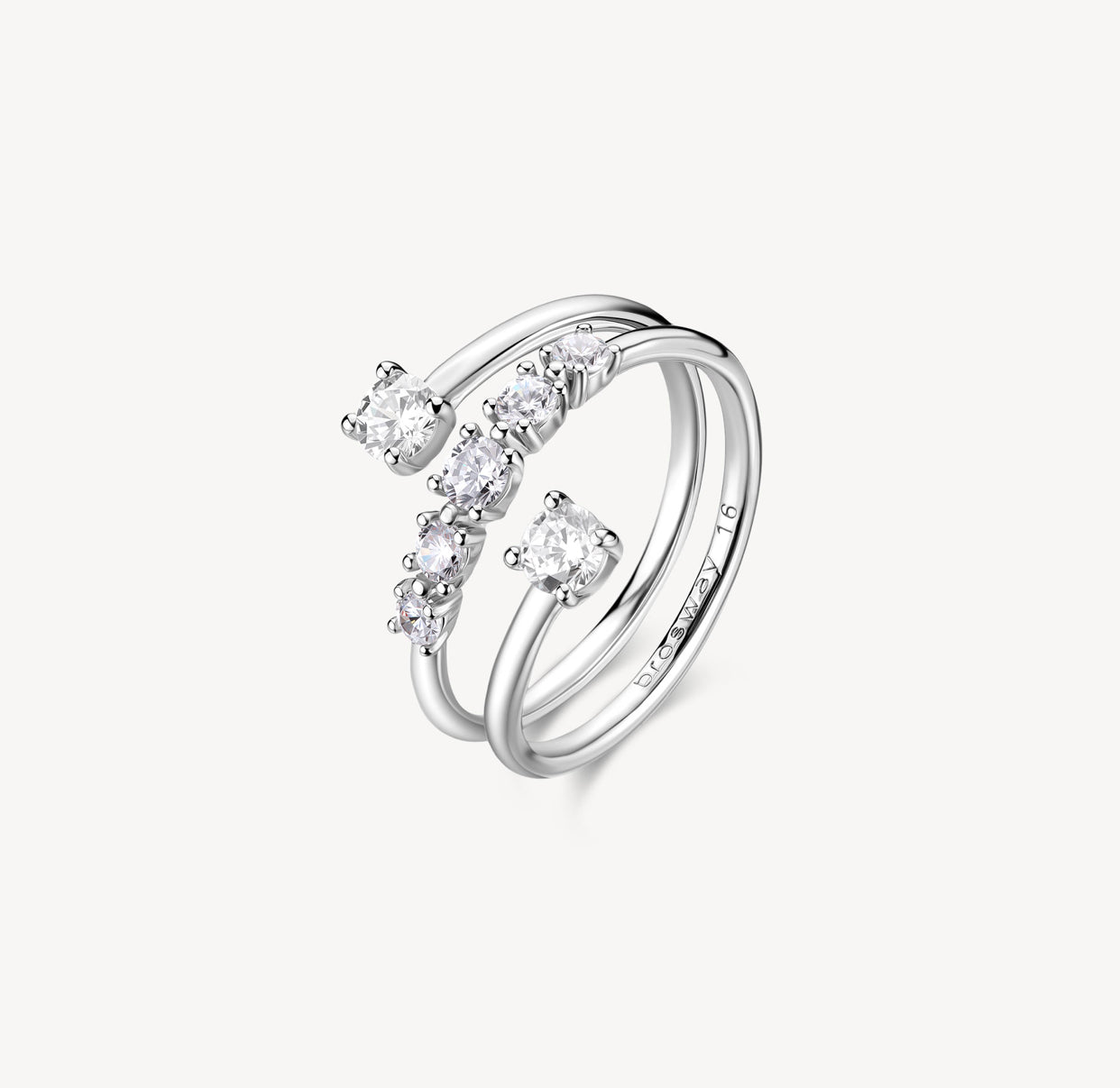 Anello Brosway Fancy Infinite white