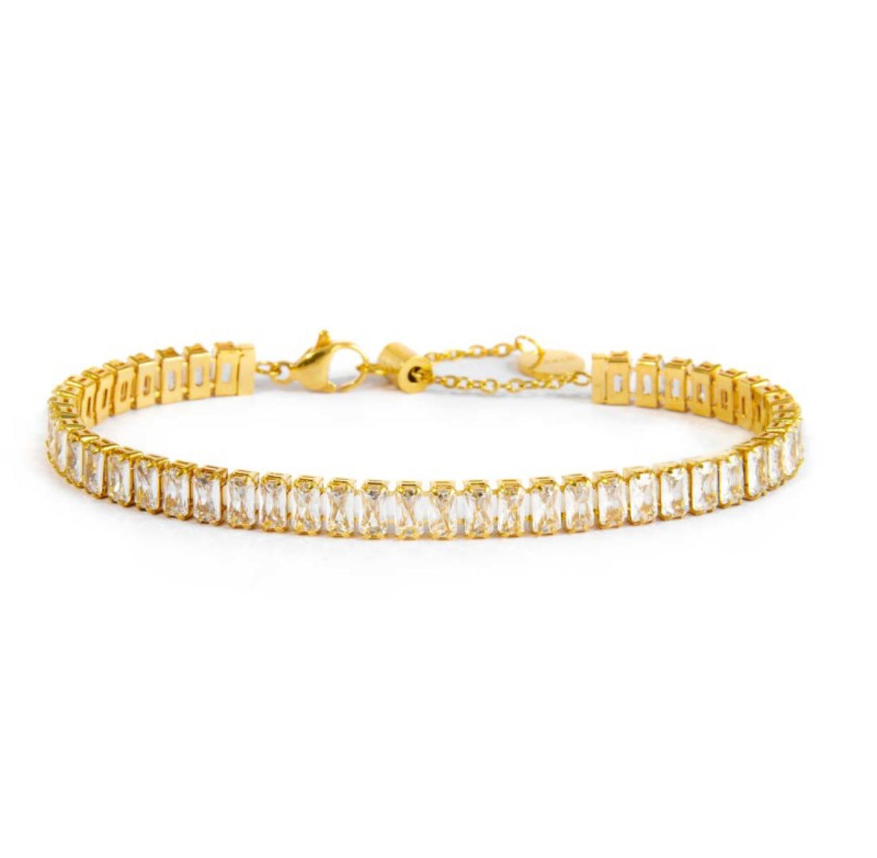 Bracciale Marlù tennis zirconi baguette bianco