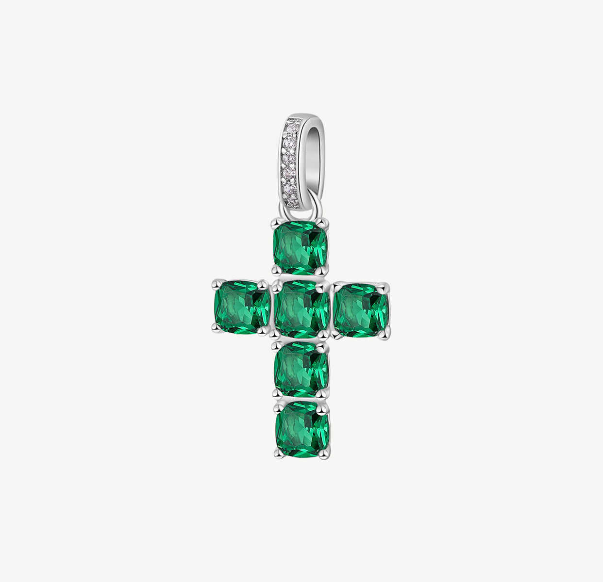 Charm argento Brosway Fancy LIFE GREEN croce