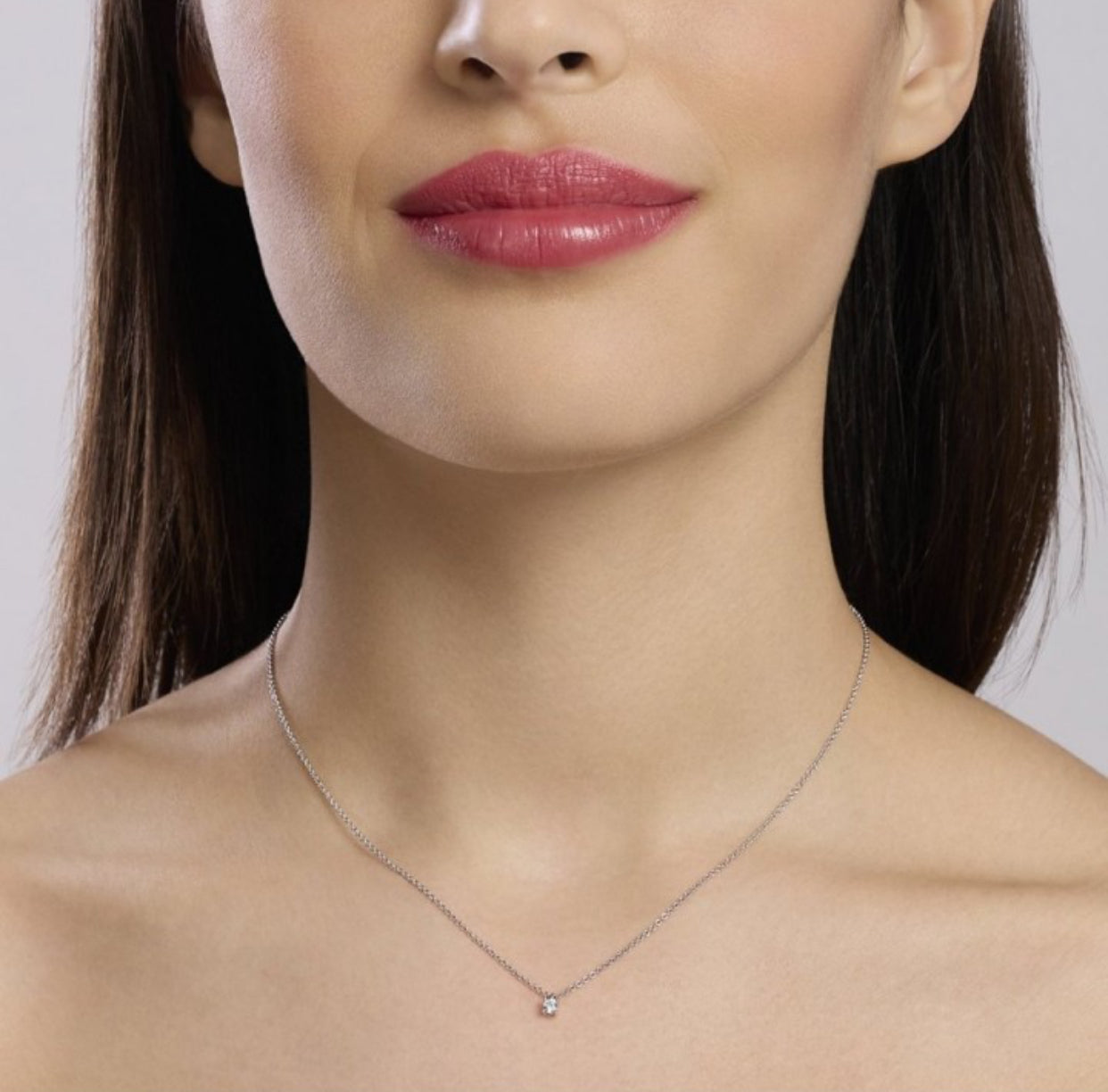 Collana Mabina donna Punto luce con diamante lab grown