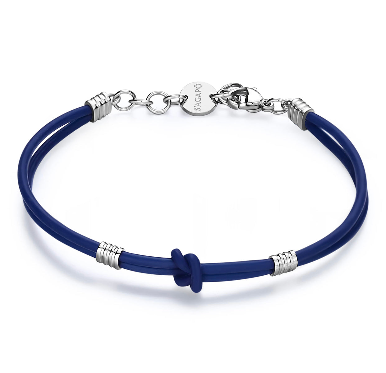Bracciale uomo S’agapò PANAMA Caucciù blu