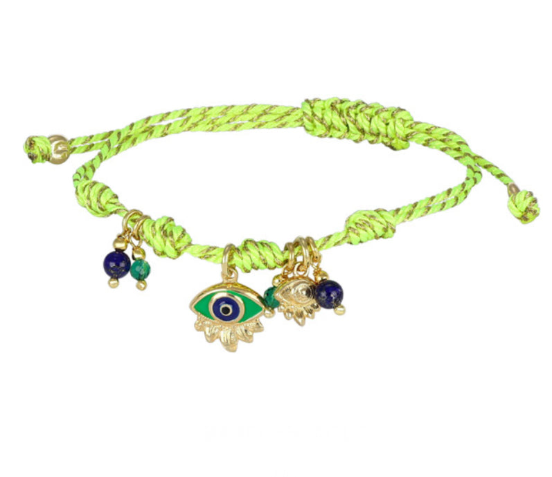 Bracciale cordino summer collection Nivy occhio magico