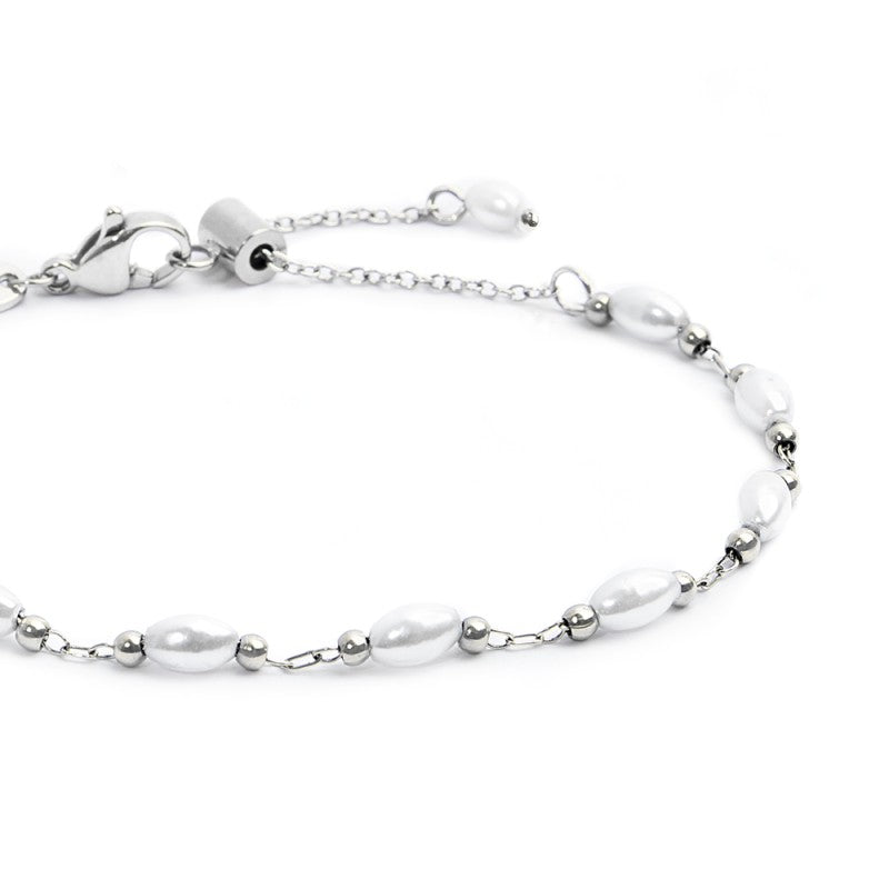 Bracciale Marlù catena con perle irregolari
