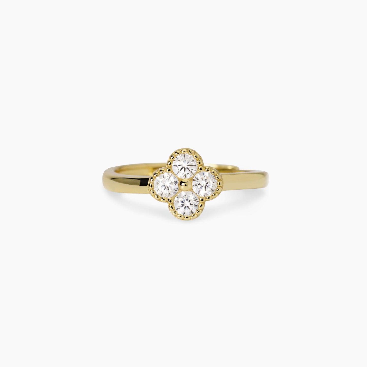 Anello Mabina donna in argento dorato con fiore