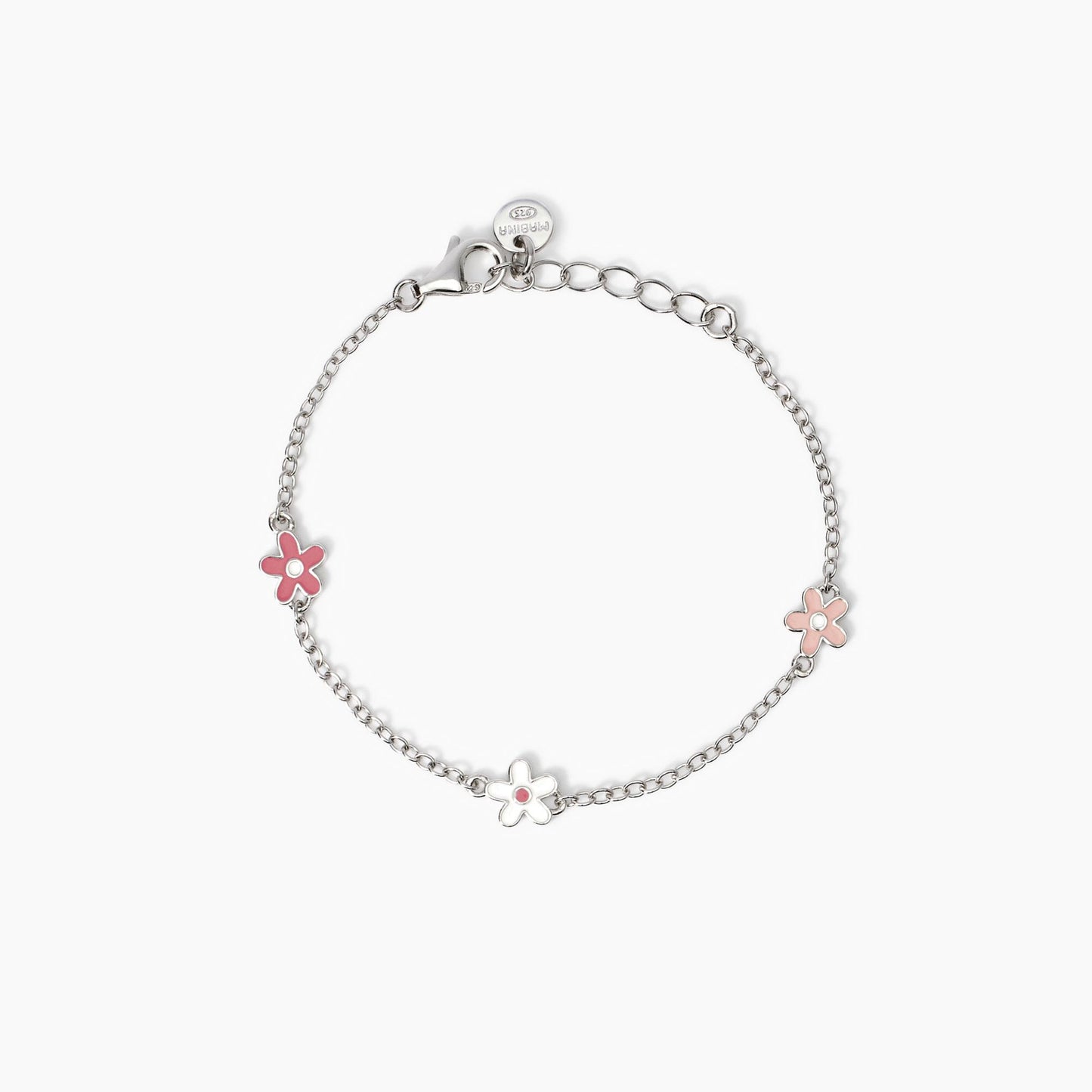 Bracciale Mabina Junior con fiorellini smaltati