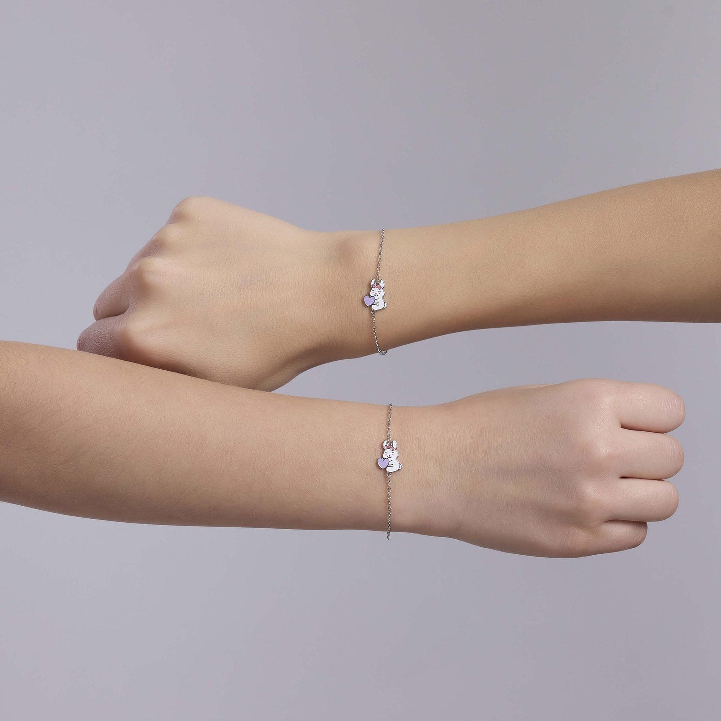 Set di due bracciali Mabina Junior amicizia Coniglietto