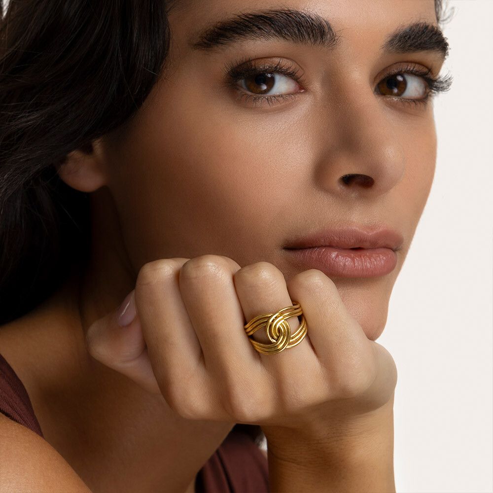 Anello Vestopazzo donna Fascia intreccio