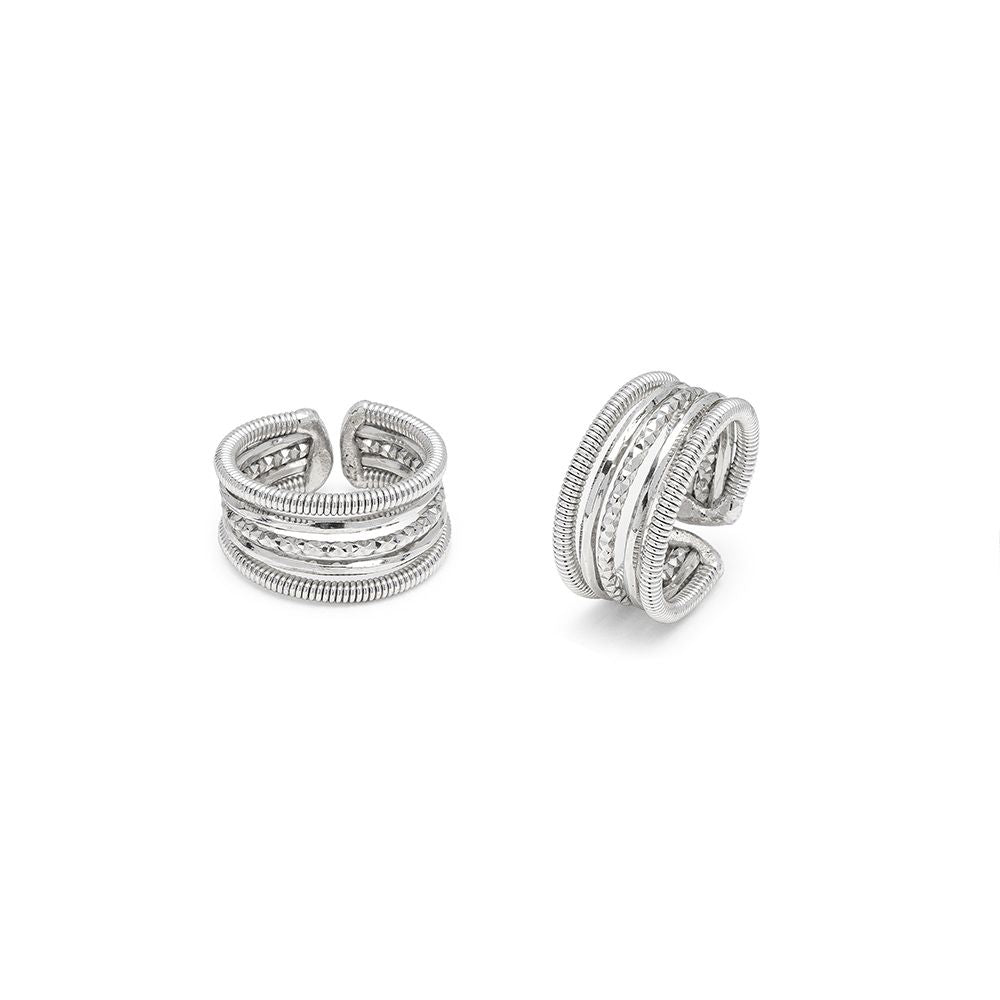 Anello Vestopazzo donna Fascia linee mix