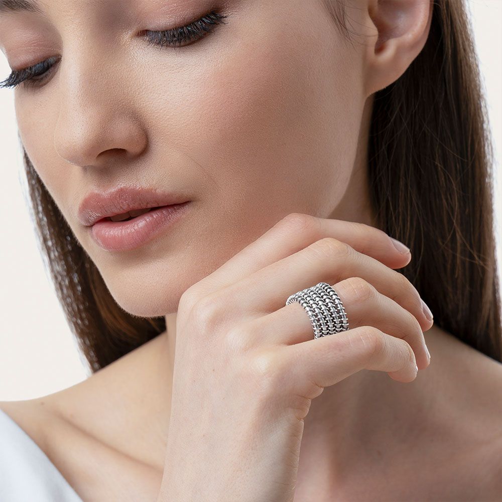 Anello Vestopazzo donna Fascia 5 linee