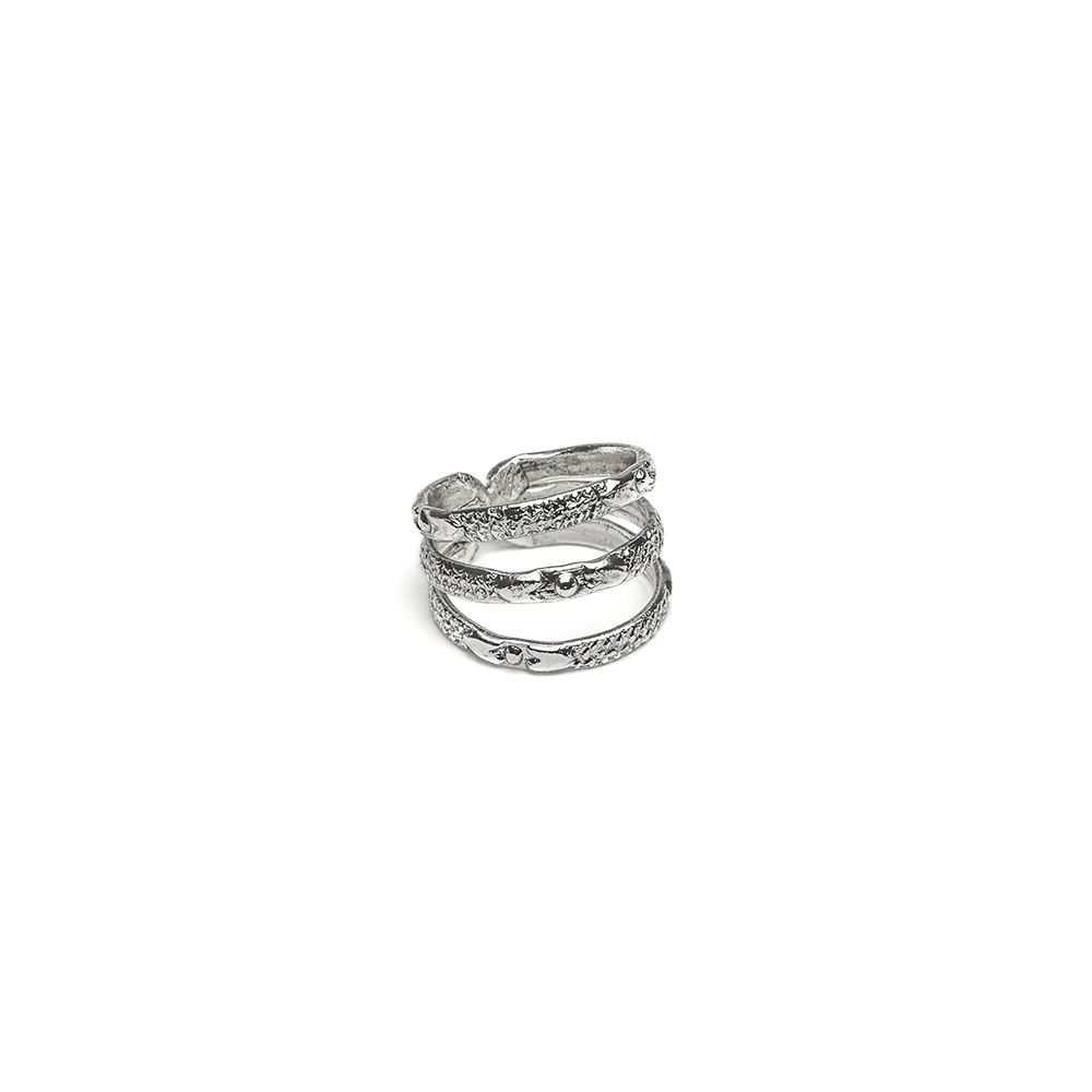 Anello Vestopazzo donna 3 texture mix