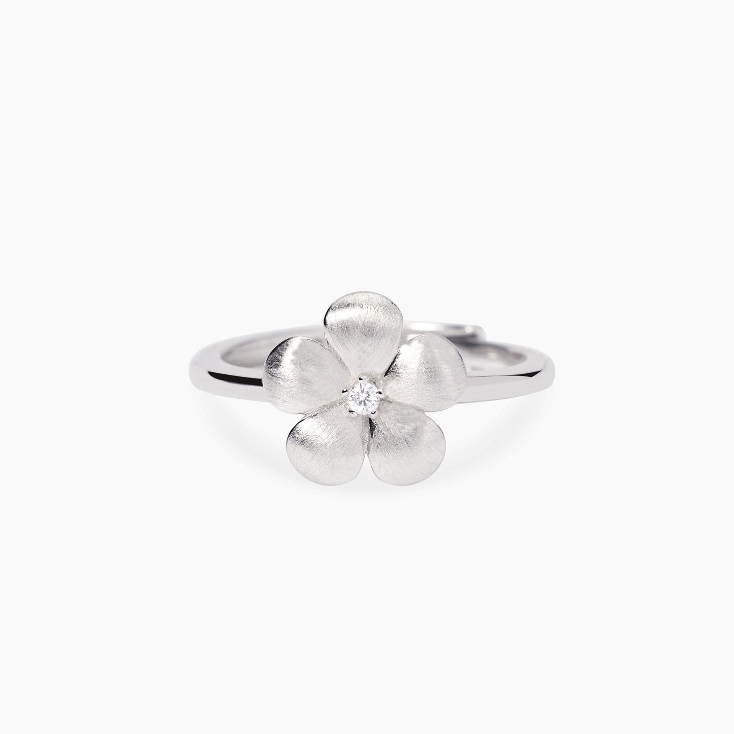 Anello Mabina donna Fiore bulinato