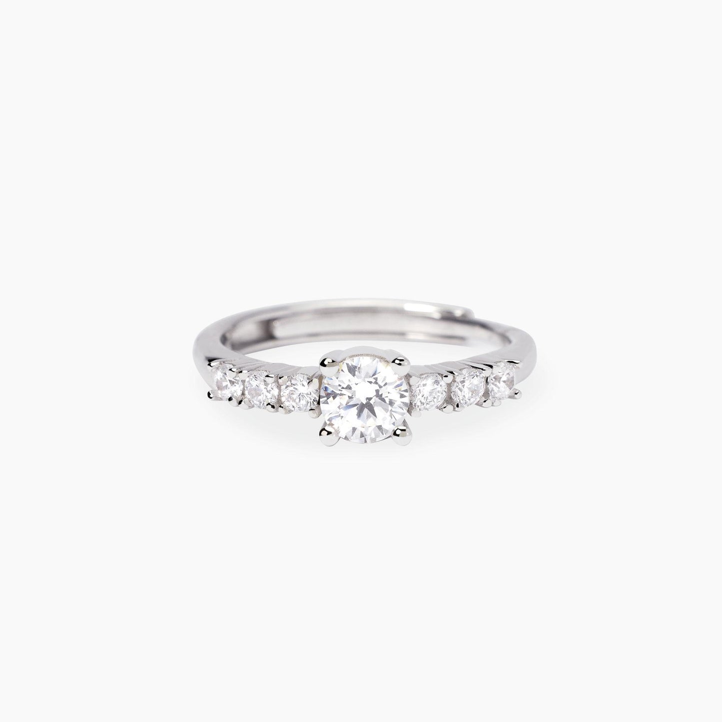Anello Mabina donna con zirconi bianchi