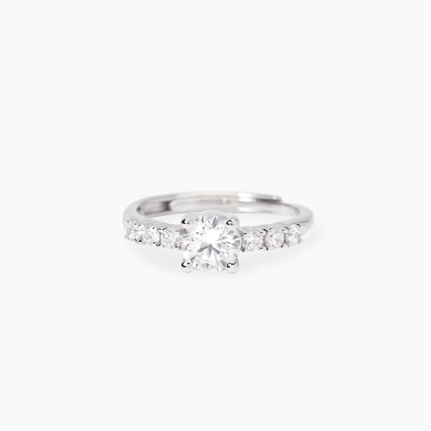 Anello Mabina donna con zirconi bianchi