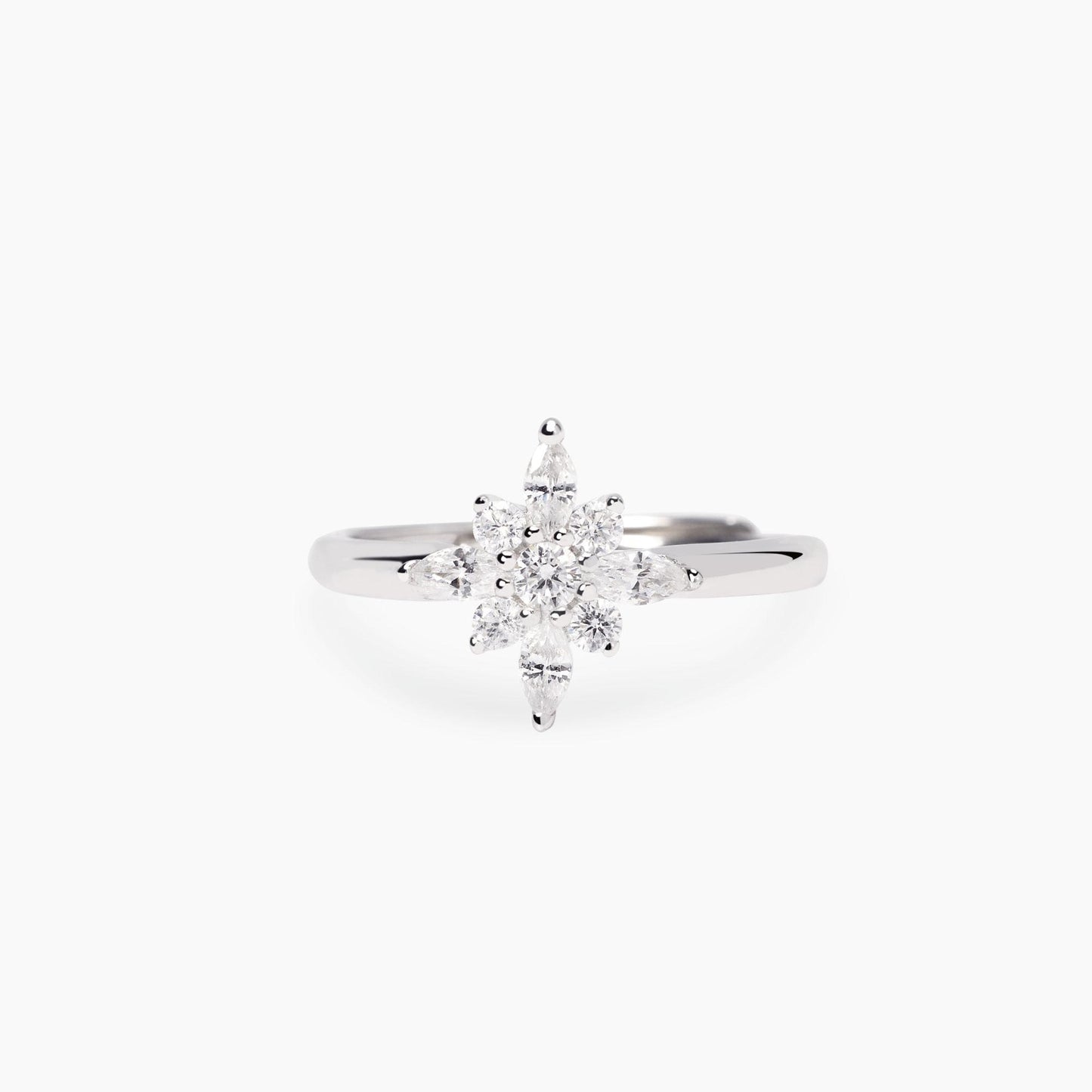 Anello Mabina donna Stella polare con zirconi bianchi