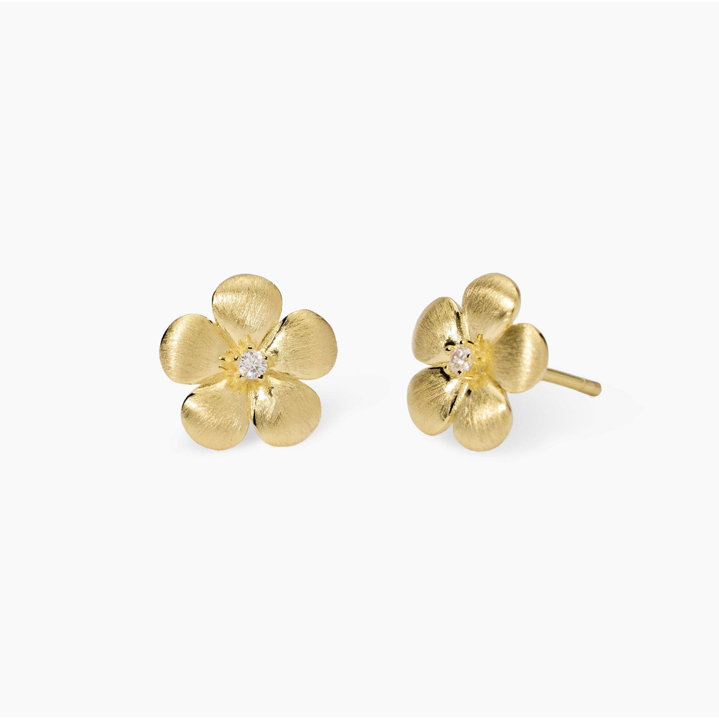 Orecchini Mabina Fiore bulinato gold