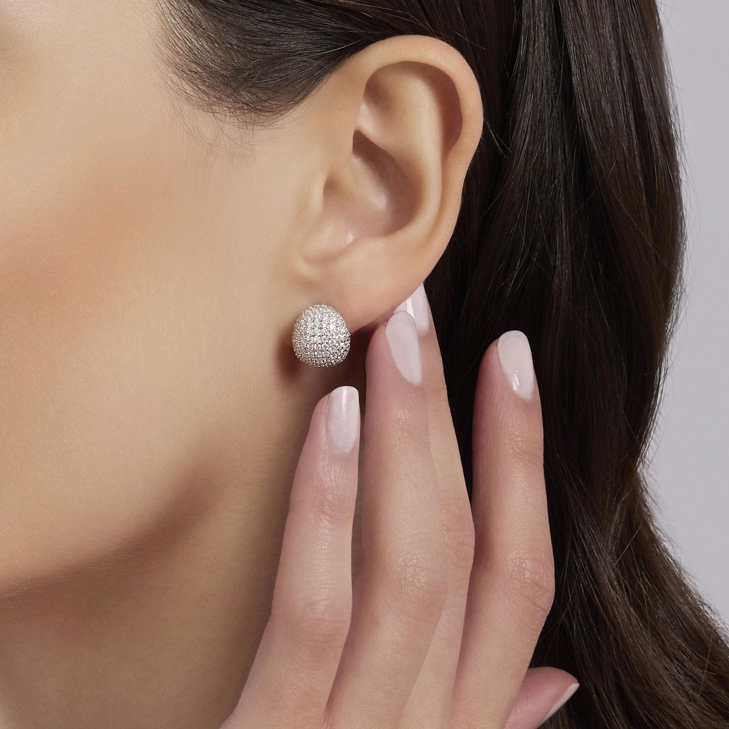 Orecchini donna Mabina Goccia con zirconi