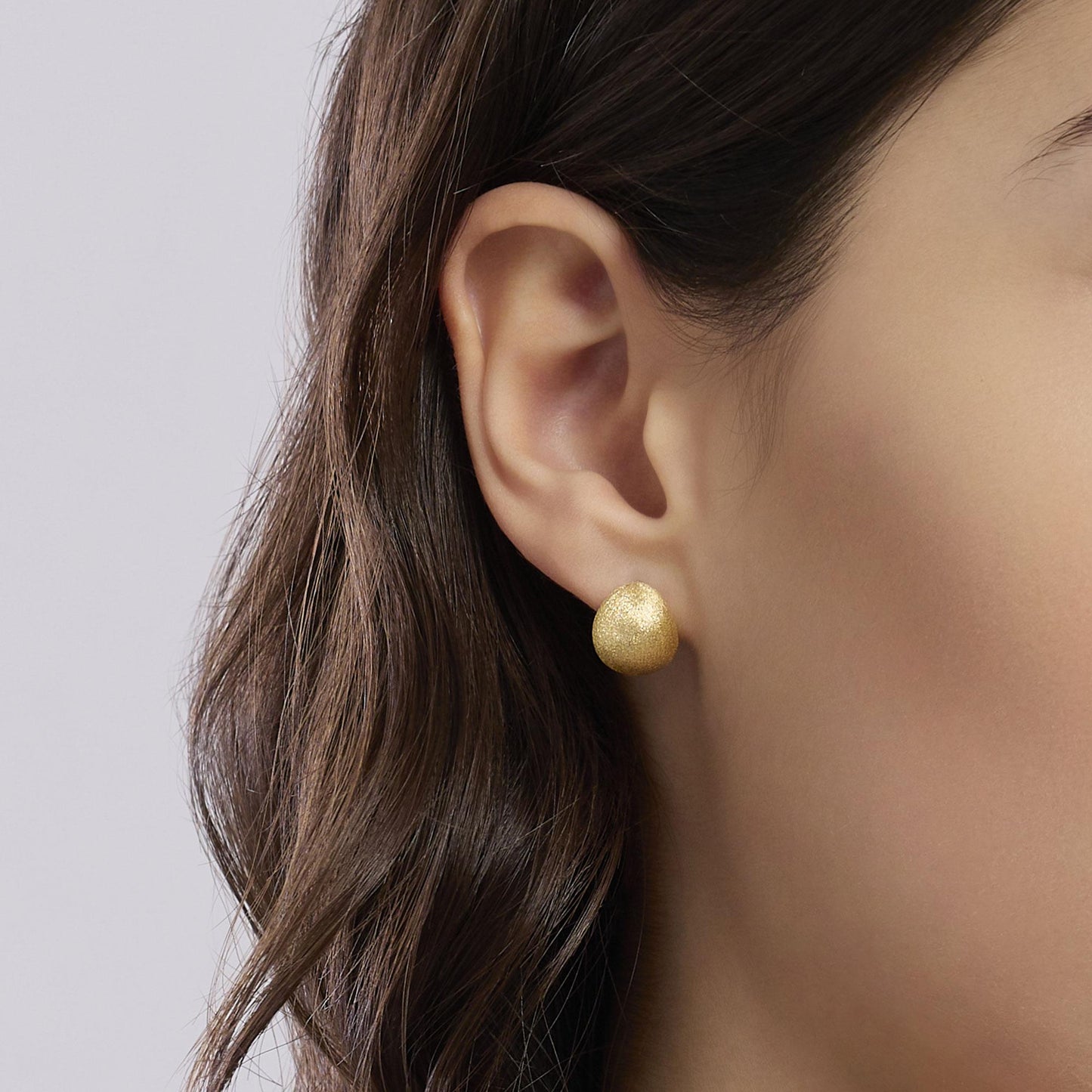 Orecchini Mabina donna Goccia bulinata gold
