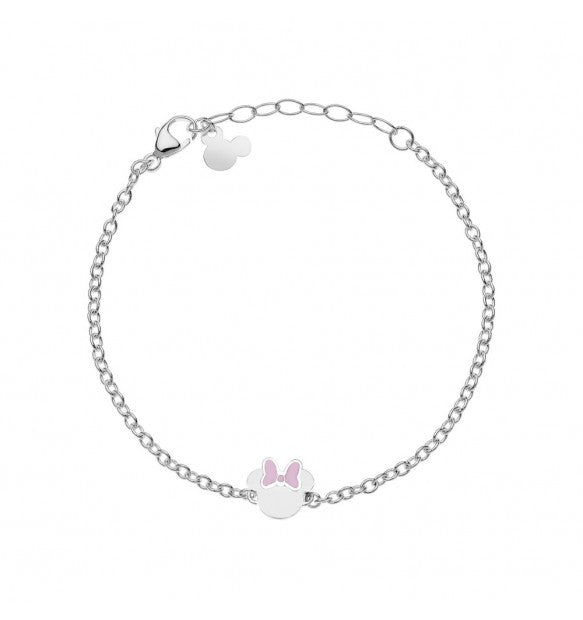 Bracciale bimba Disney Minnie fiocco rosa