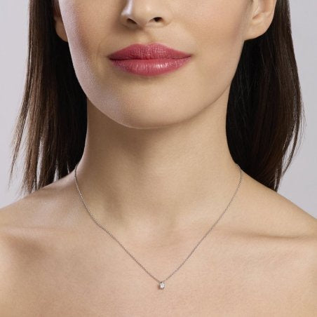 Collana Mabina donna Punto luce con diamante lab grown