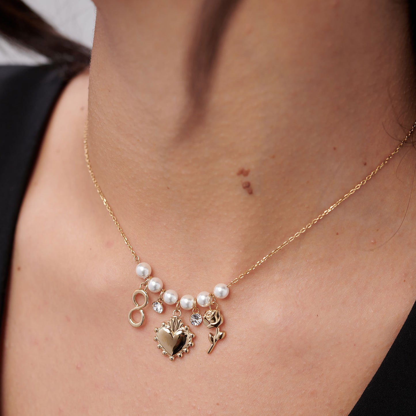 Collana Brosway donna CHAKRA AMORE con perle gold