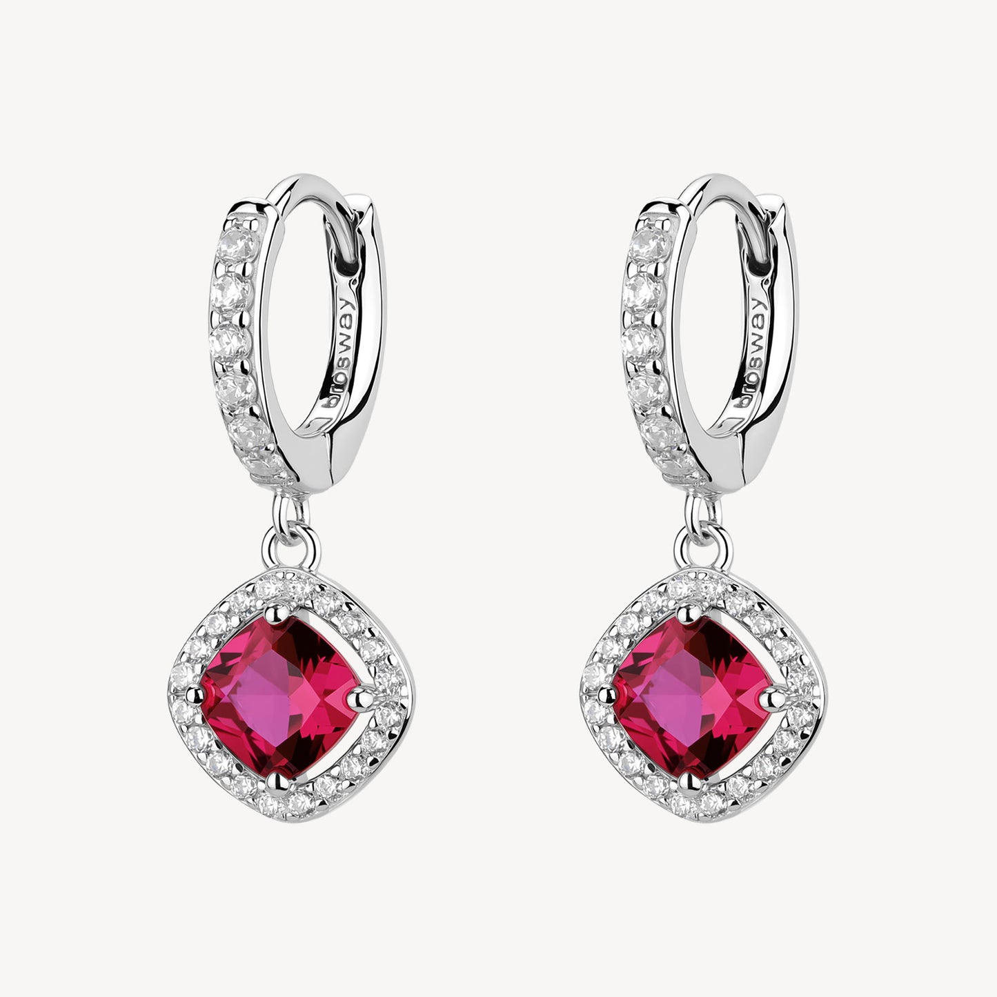 Orecchini argento Fancy passion ruby