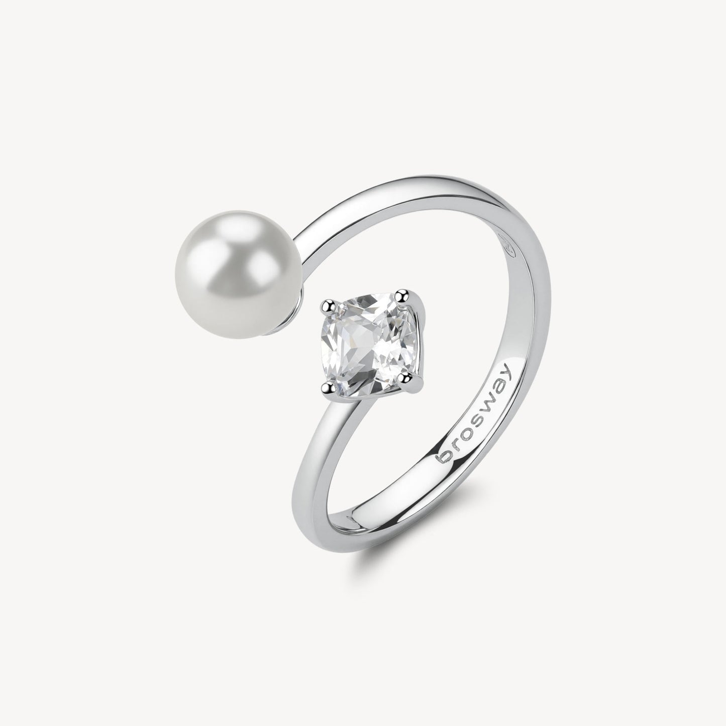 Anello Brosway Fancy contrariè perla