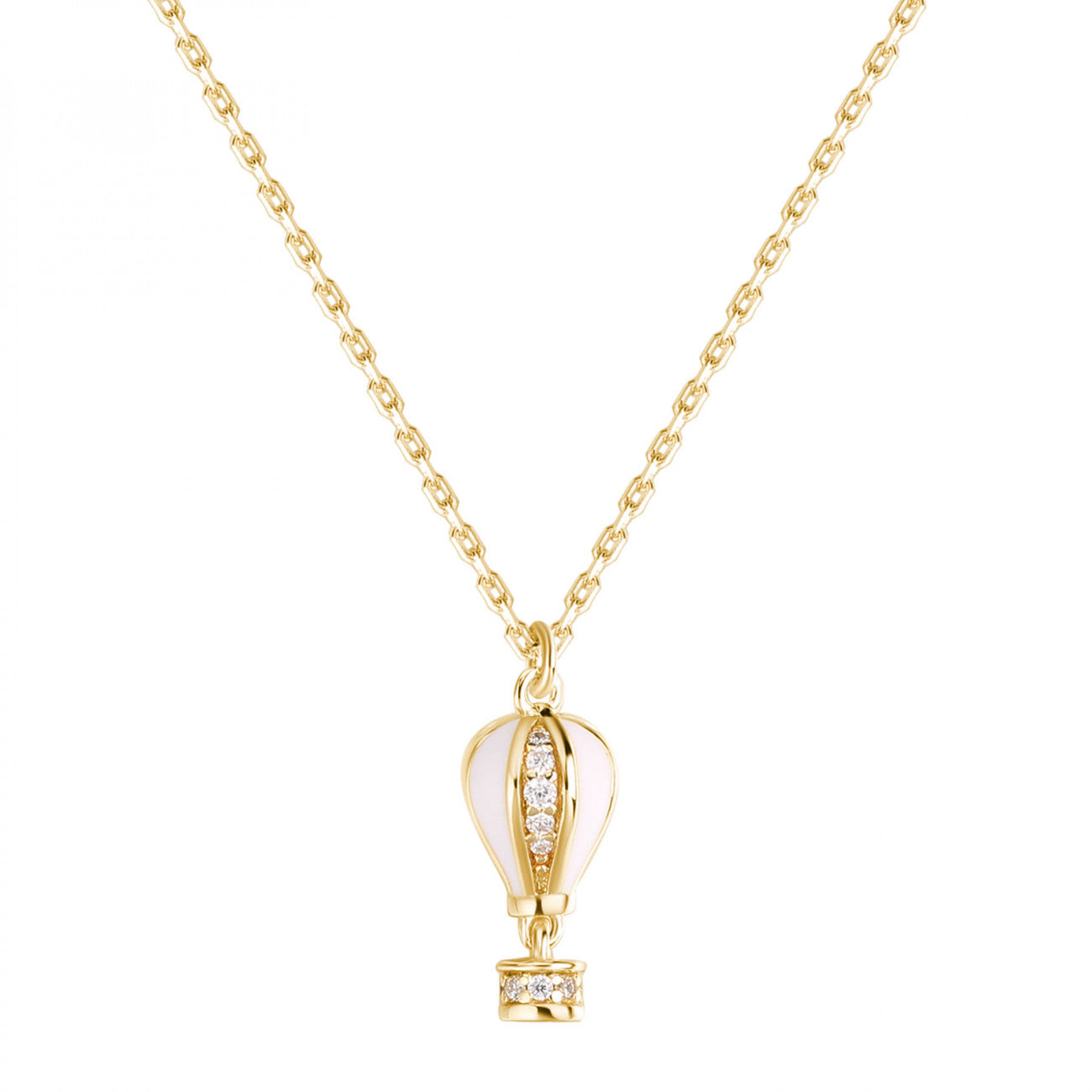 Collana Rosato Aria Mongolfiera golden