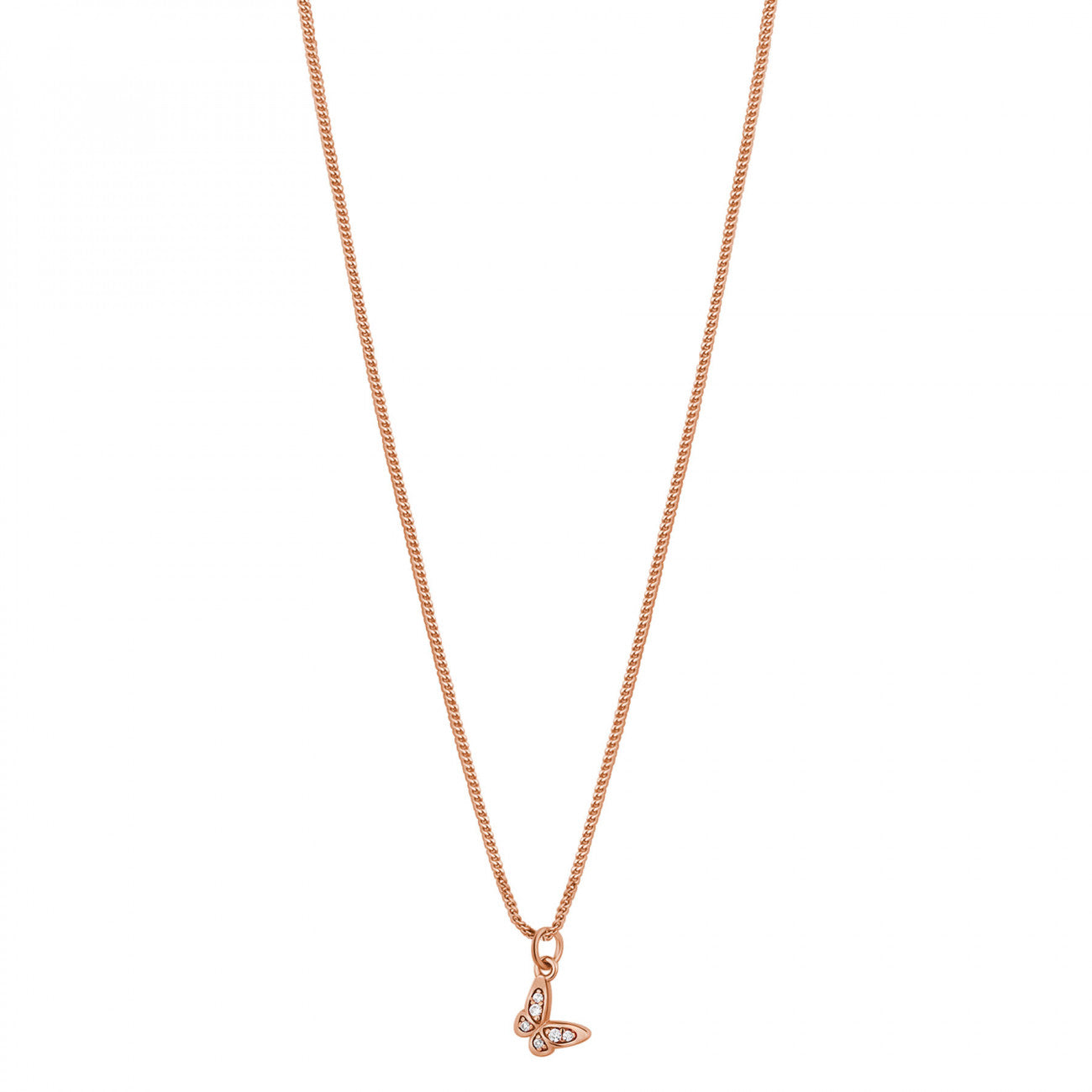 Collana Rosato farfalla