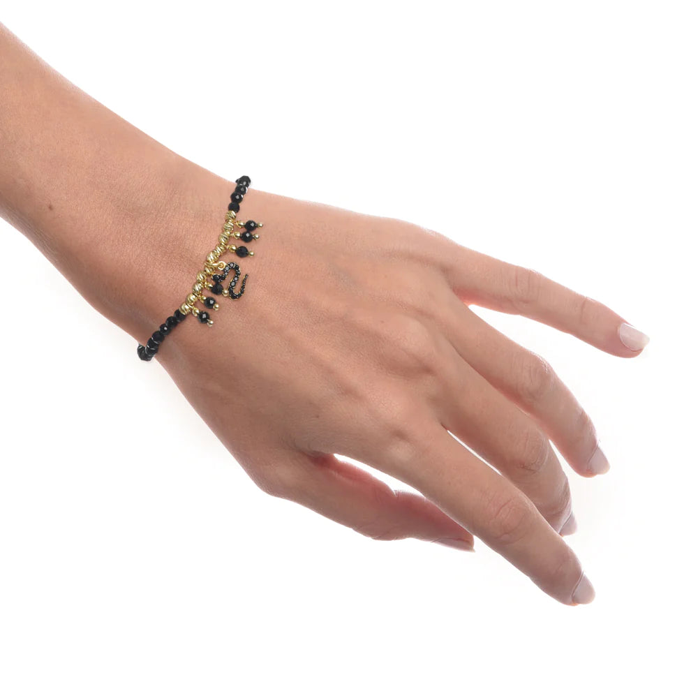 Bracciale donna Nivy serpentino nero