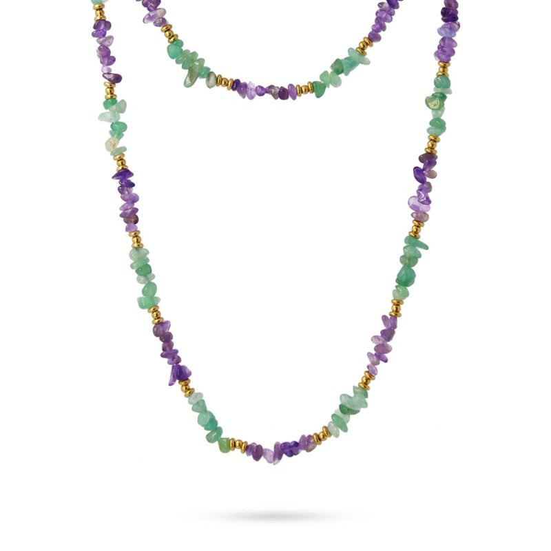 Collana lunga Donna Anartxy con pietre