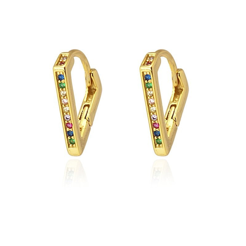 Orecchini Anartxy donna cerchietti zirconia