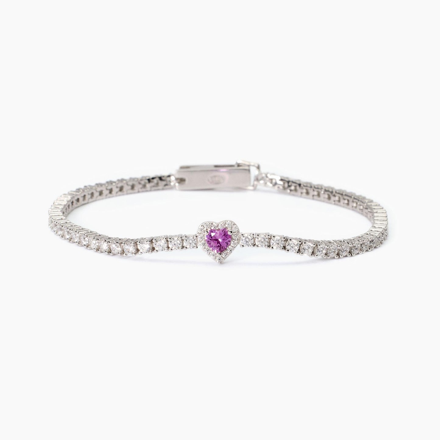 Bracciale donna Mabina tennis con cuore