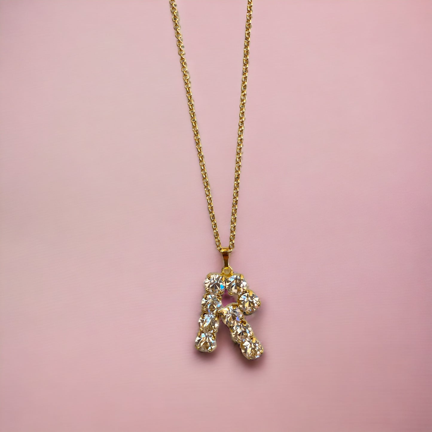 Collana Diamond Accessori donna Iniziale con strass