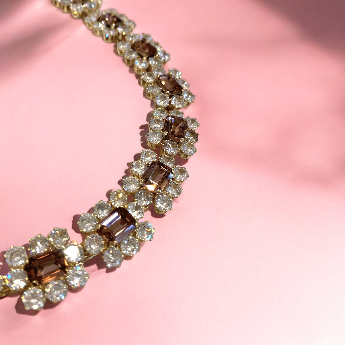 Collana Diamond Accessori donna con fiori di strass