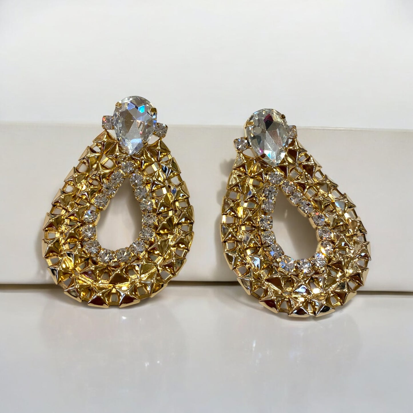 Orecchini Diamond Accessori pendenti a goccia borchiata