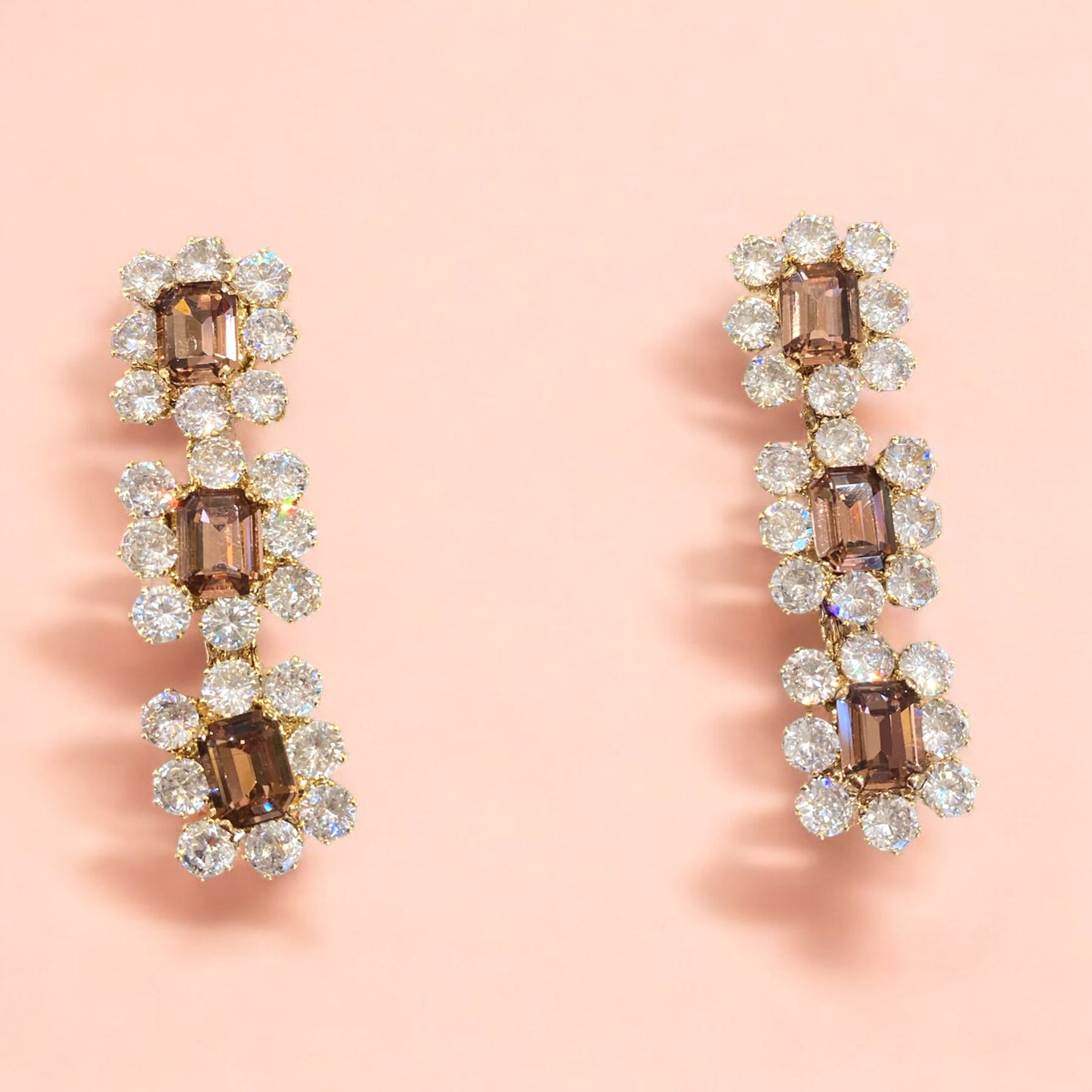 Orecchini Diamond Accessori pendenti Tre fiori