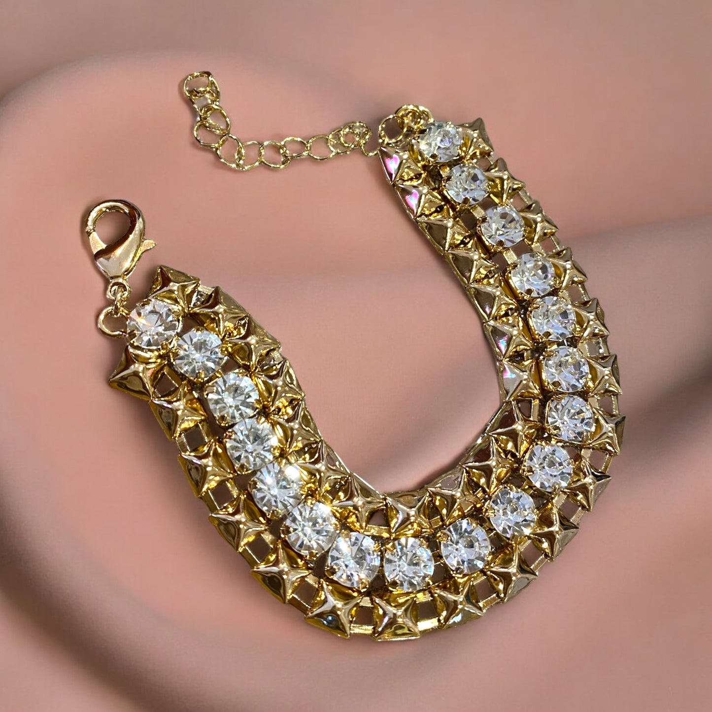 Bracciale donna Diamond Accessori tennis borchiato