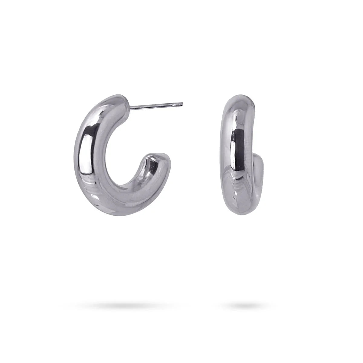 Orecchini a cerchio Anartxy donna piccoli bombati