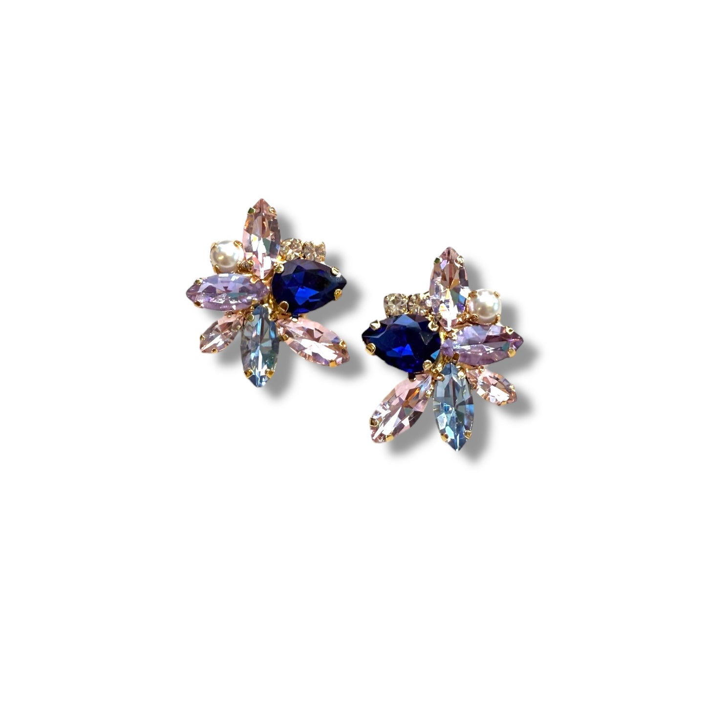 Orecchini Diamond Accessori Papillon Blu e rosa