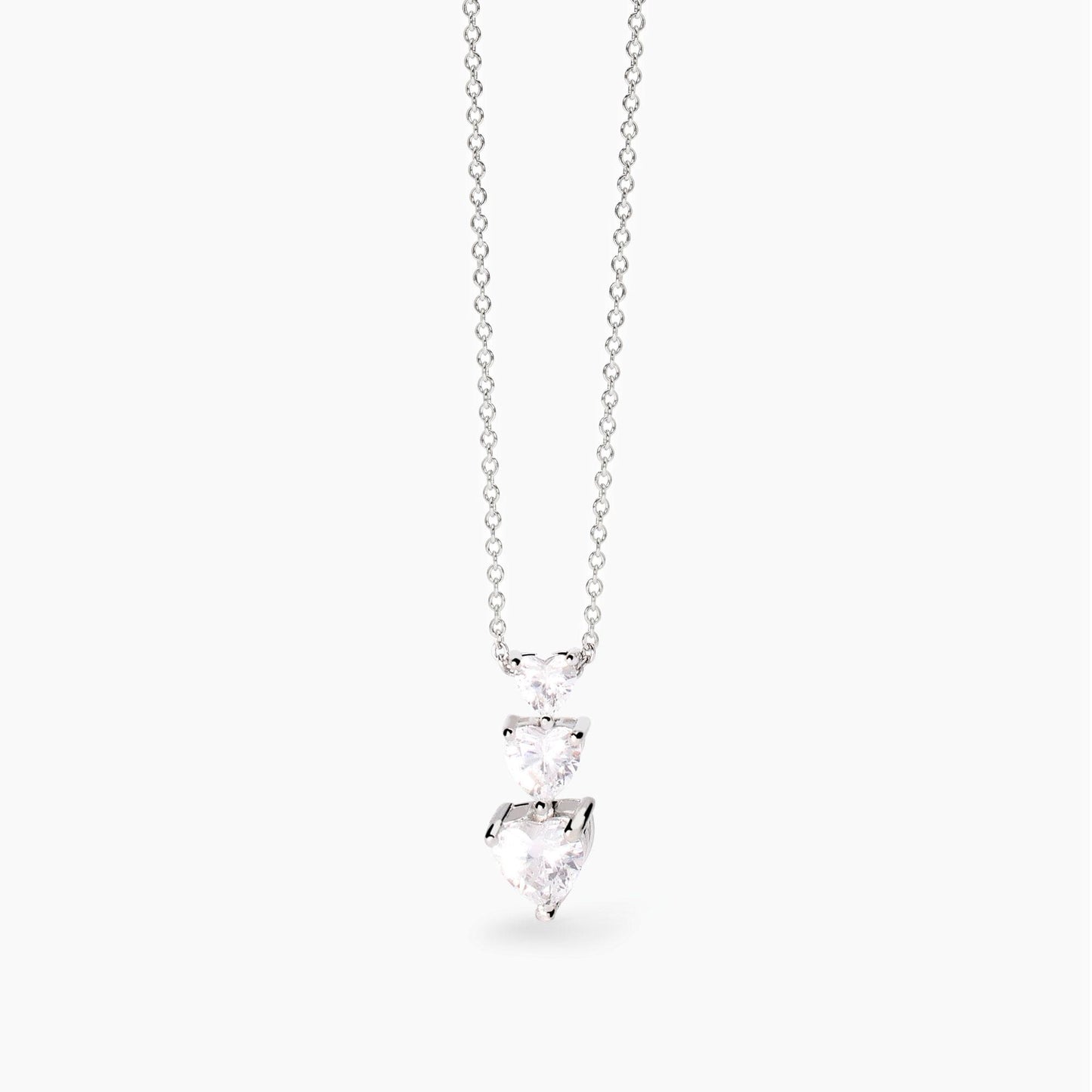 Collana Mabina con zirconi cuore