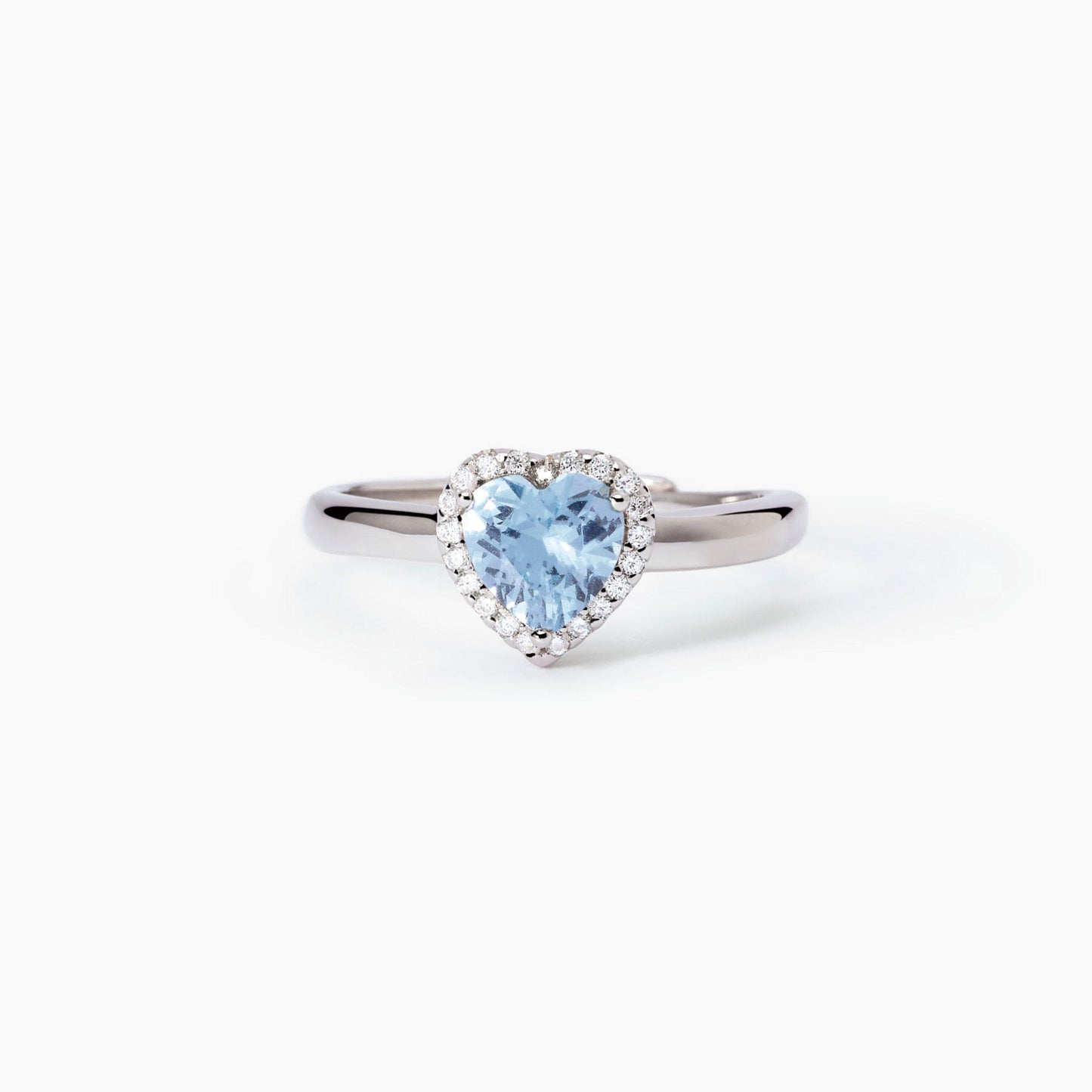 Anello Mabina donna Cuore acquamarina Love affair
