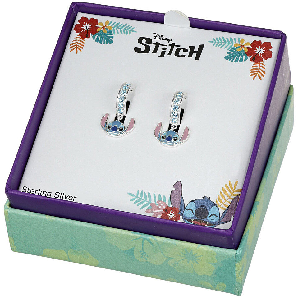 Orecchini bimba Disney Stitch cerchietti con ciondolo