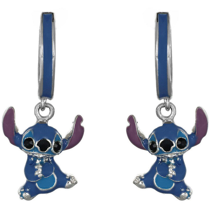 Orecchini bimba Disney Stitch cerchietti con ciondolo
